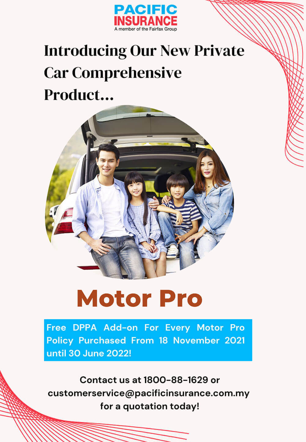 Introducing Our New Private Car Comprehensive Product – Motor Pro