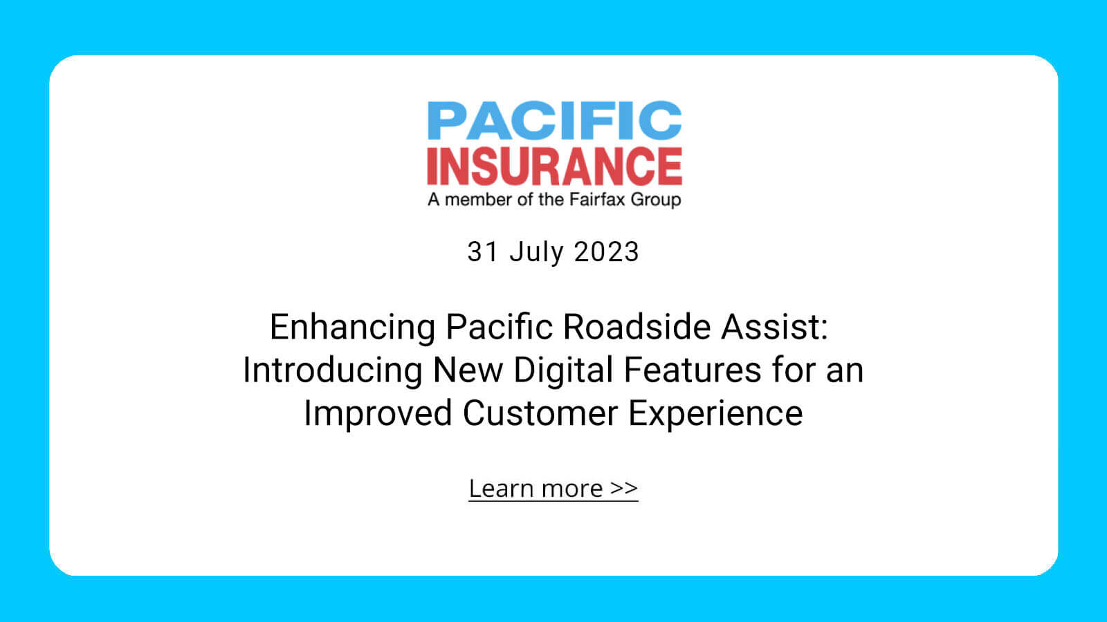 Enhancing Pacific Roadside Assist: Introducing New Digital Features for an Improved Customer Experience